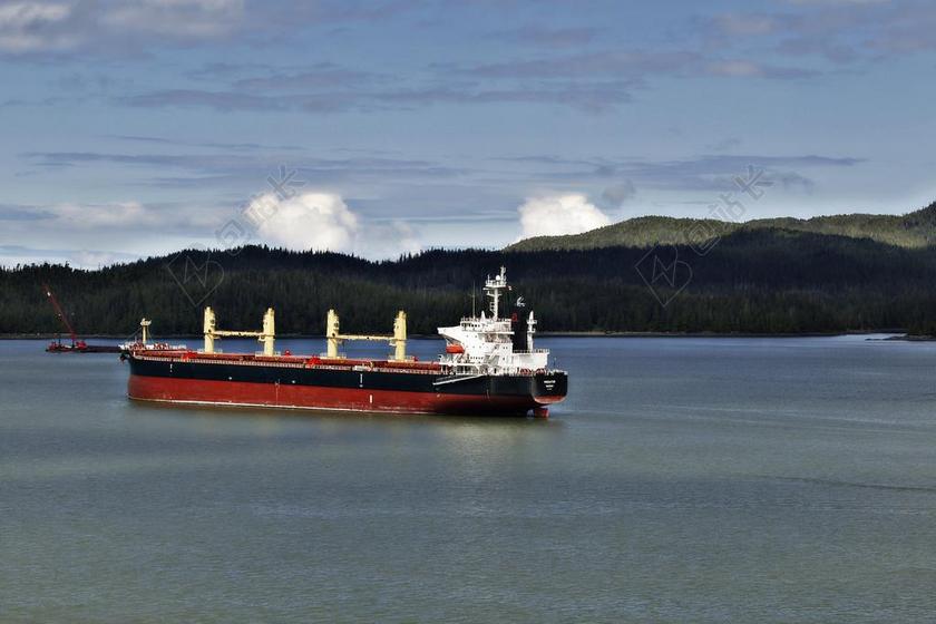 货船 船舶 船只 货物 太平洋 水 海洋