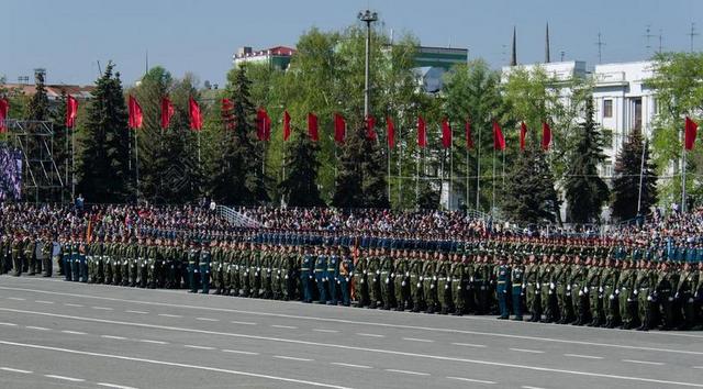 游行胜利日士兵背景图片