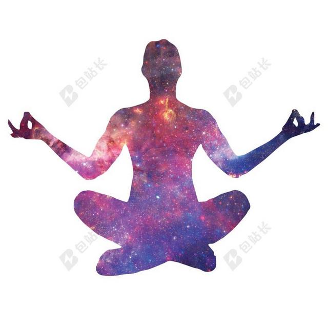 清新瑜伽广告艺术背景图片