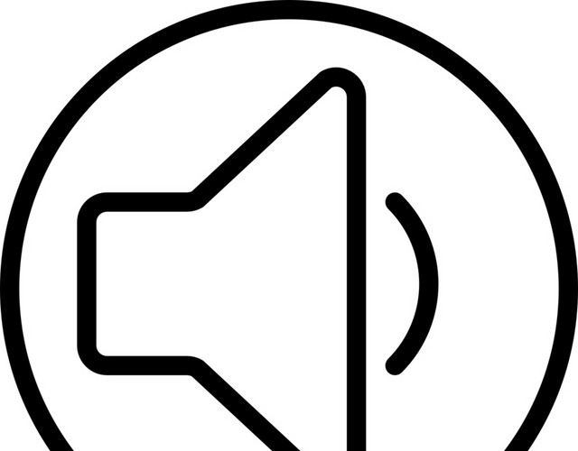 手绘声音图标矢量元素