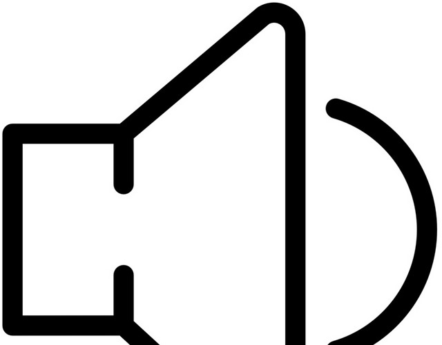 手绘声音喇叭图标素材