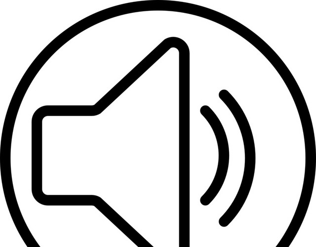 手绘声音喇叭图标素材
