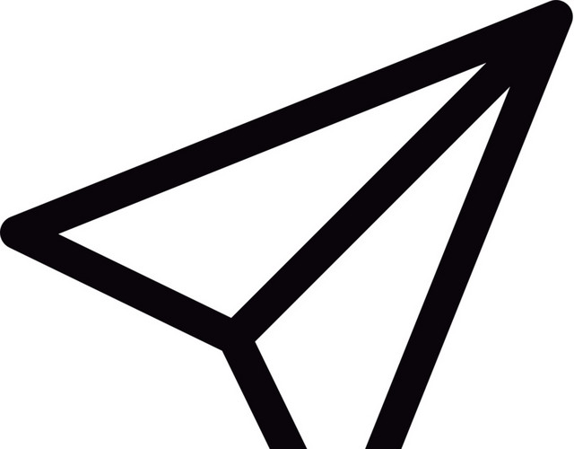 手绘纸飞机图标下载素材