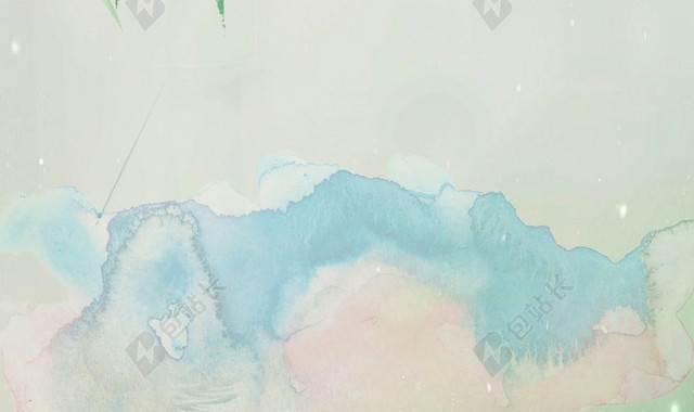 中国风水墨画古韵平面广告