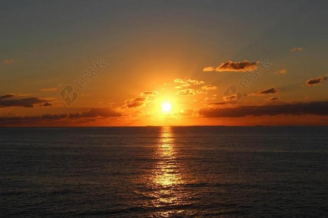 日出 海洋 海 太阳 反思 天空 地平线 水 海景 橙色
