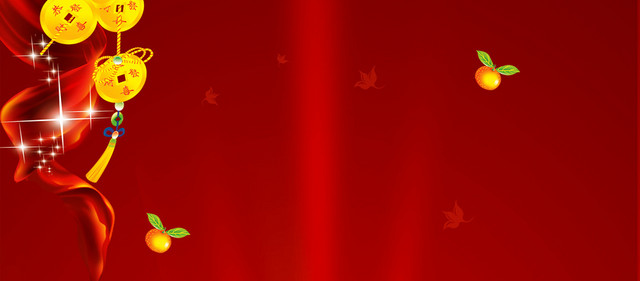 中国风喜庆新年春节元宵背景BANNER