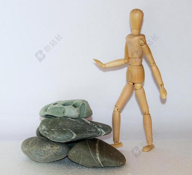 HOLZFIGUR 电阻 困难 石头在关闭 石头 障碍