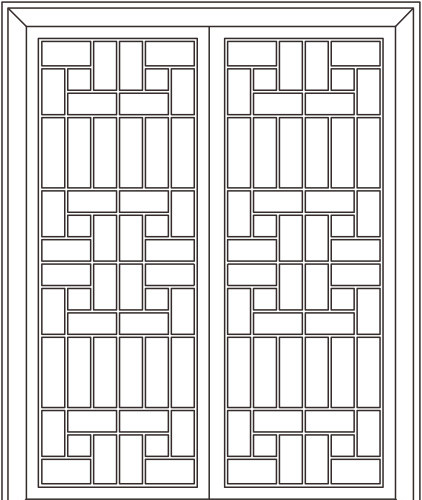 传统古典中式窗免费下载