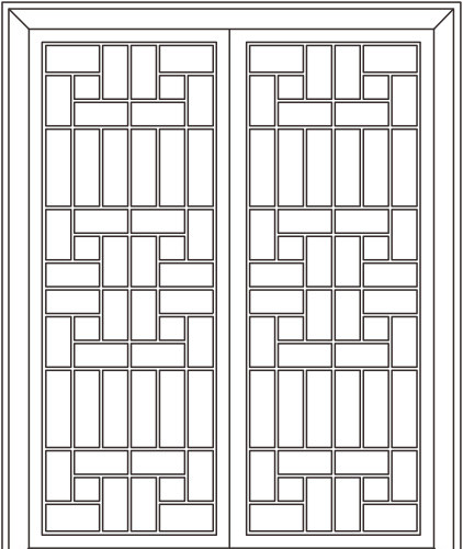 传统古典中式窗免费下载