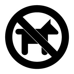 禁止宠物标志图标