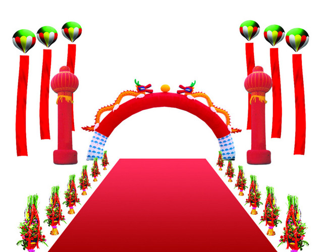 开业庆典充气拱门素材