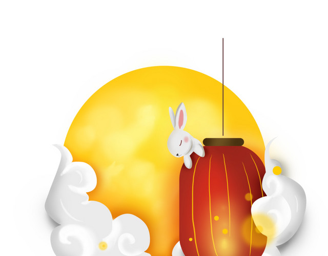 中秋节红色灯笼素材下载