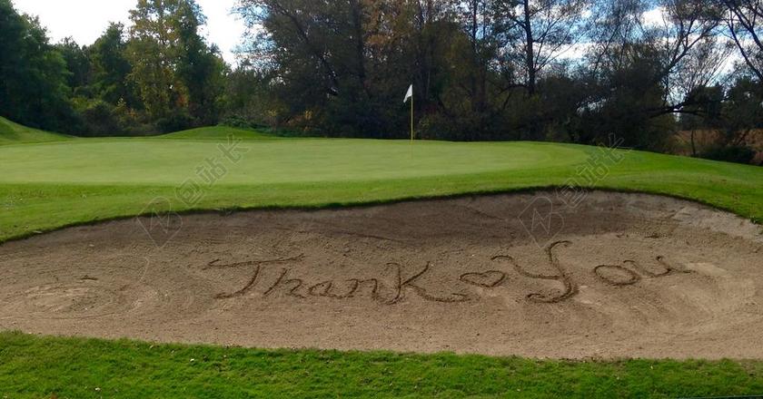 运动时尚高尔夫球场背景图片