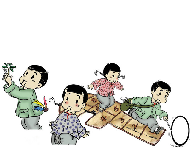 童年游戏儿童素材