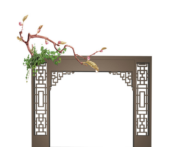 文艺窗花免费PNG素材