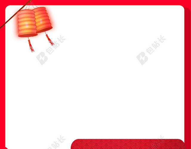 元宵节红色边框食品PSD分层主图背景素材