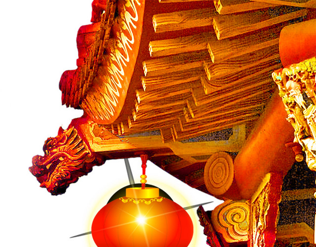 节日梅花树灯笼