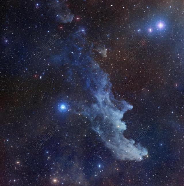 天空女巫头星云背景图片