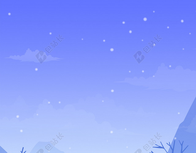 小雪文艺小清新简约绿色BANNER