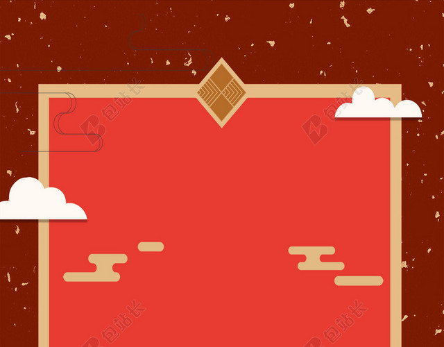 中国风新年促销海报背景