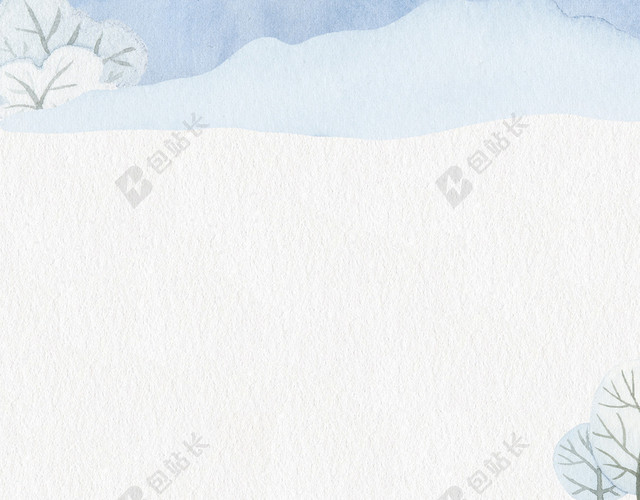 卡通玩偶小雪文艺手绘灰色BANNER