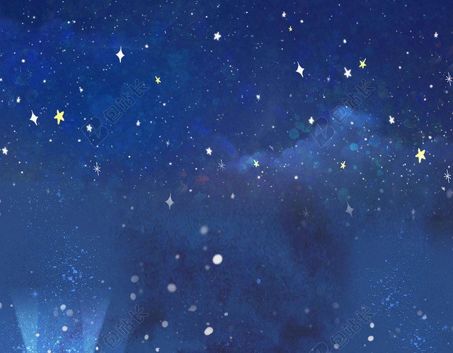立冬滑雪手绘蓝色BANNER