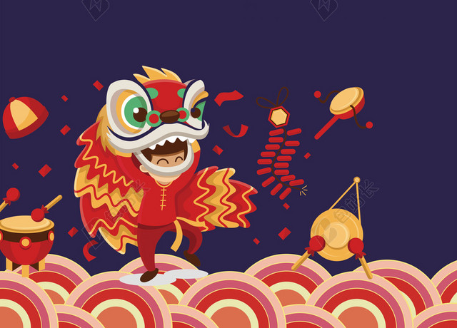 中国风闹元宵灯笼海报背景素材