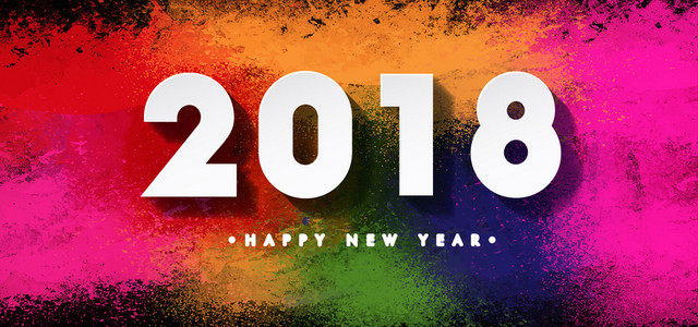 2018喷墨彩色BANNER