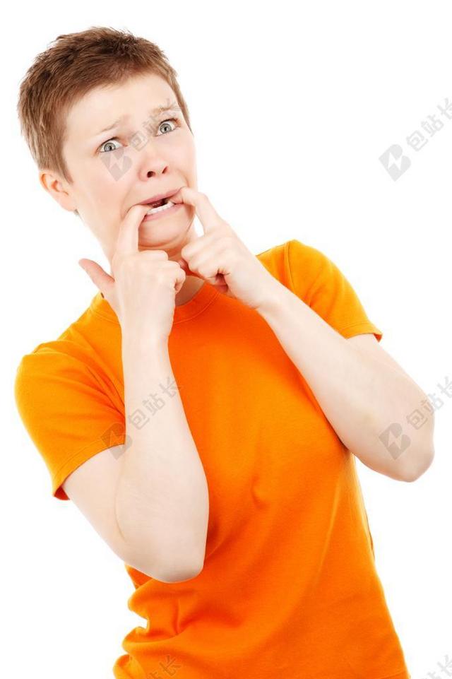 广告清新压到手指的女子背景图片