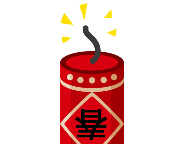 卡通鞭炮