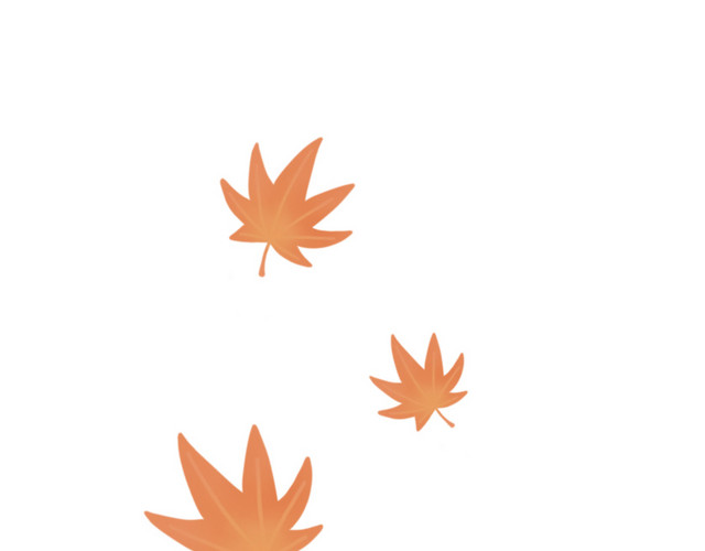 秋天手绘枫叶小元素