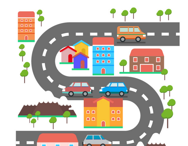 矢量城市道路