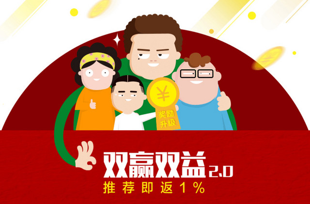 抽奖素材  推荐有奖双赢双益红包返现与好友