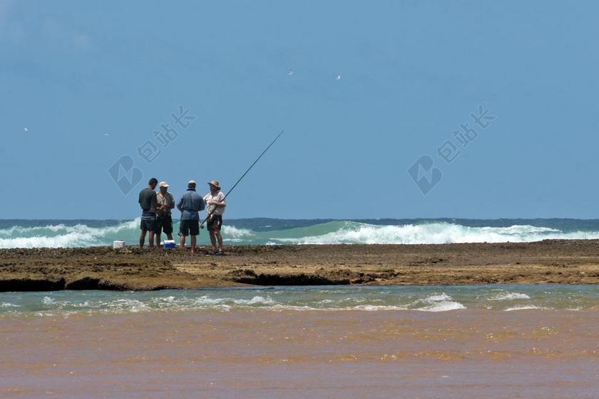 娱乐户外钓鱼背景图片