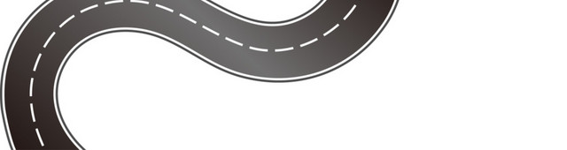 弯曲道路矢量素材