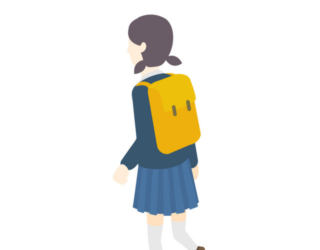 学生背影PNG下载