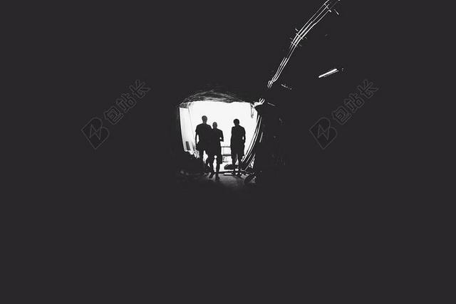 工作简约隧道挖掘团队背景图片