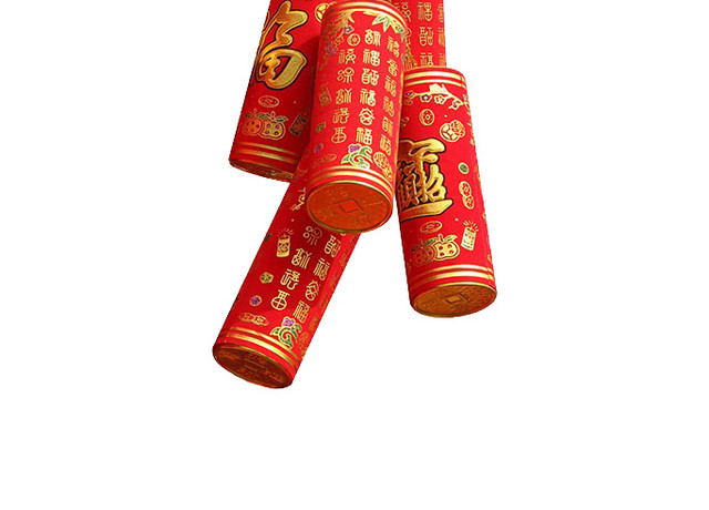 红色新年鞭炮