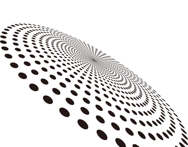 矢量插画元素波点45