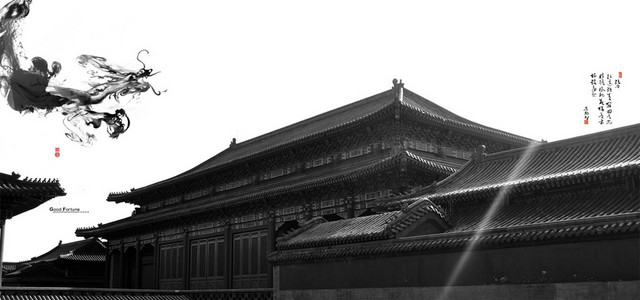 中国风建筑BANNER