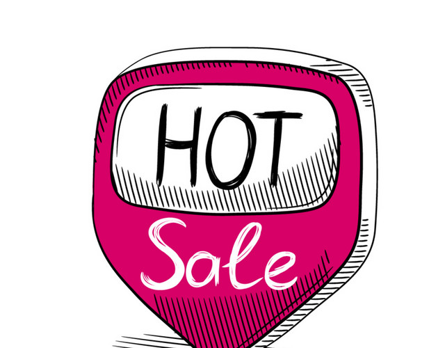HOT SALE促销标签