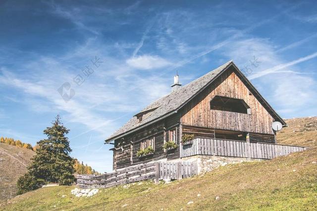 山 木屋 天空 阿尔卑斯山 性质 云 奥地利 景观 山区