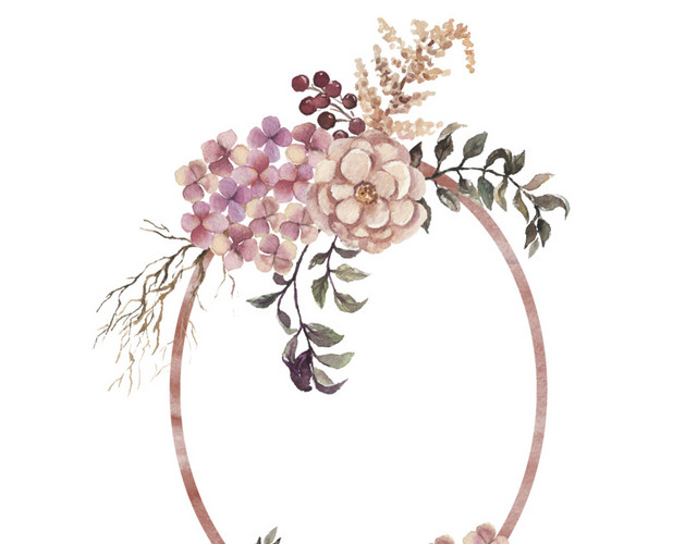 花卉相框