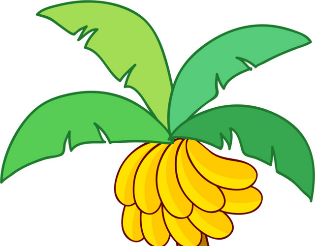 卡通香蕉树
