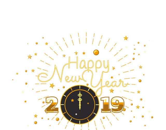 2019年倒计时新年矢量素材