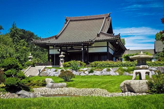 架构 亚洲 建设 神社 寺复杂 庙 日语 寺庙大殿 日本
