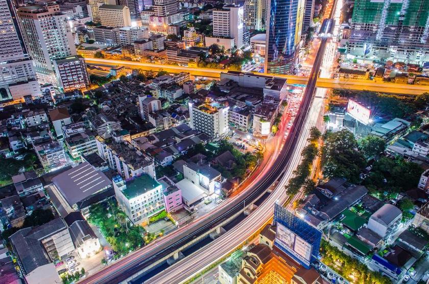 时尚城市发展建设背景图片