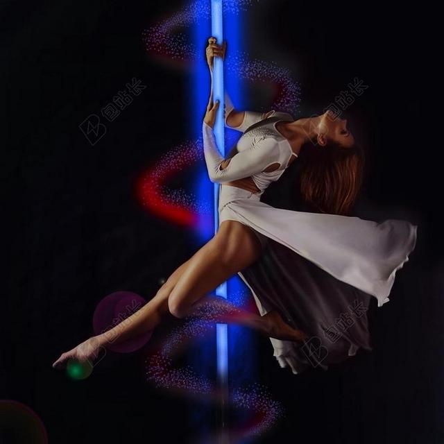 艺术时尚妇女钢管舞背景图片