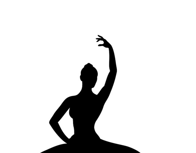 芭蕾舞 剪影 黑白免费下载   芭蕾舞  剪影  黑白