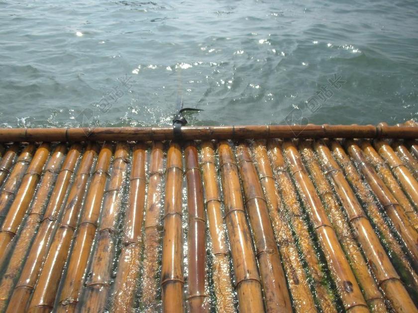 竹 八打雁 流水 浮动